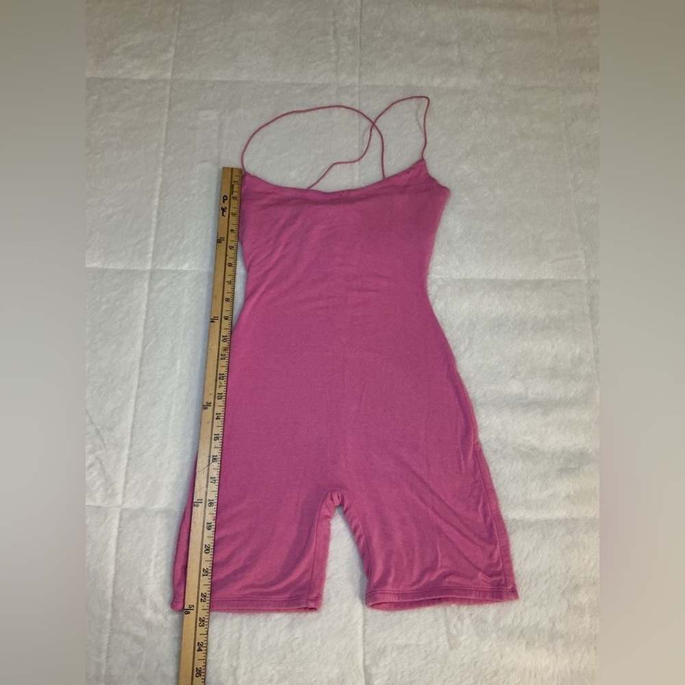 Naked Wardrobe Pink Spaghetti Strap Jumpsuit - Picture 5 of 9